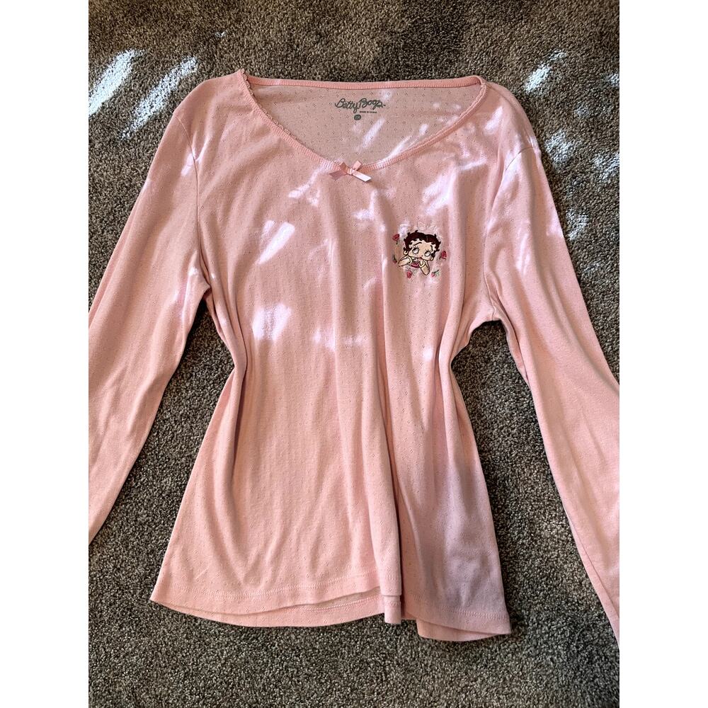 Vintage Betty Boop Graphic Long Sleeve – Size 2X